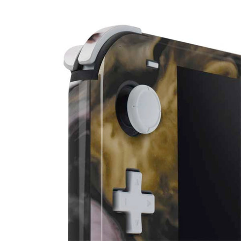 Gold Blush Marble Ink Nintendo Switch Lite Skin